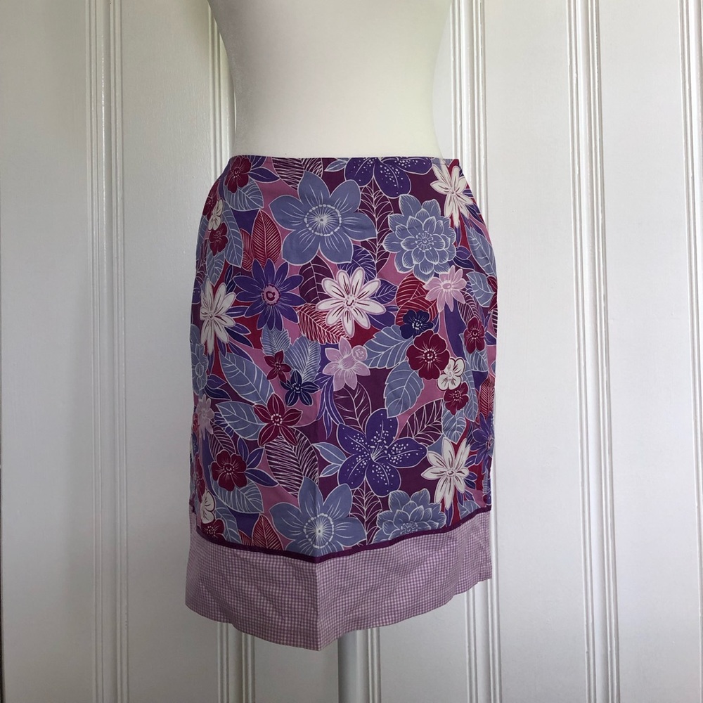 Floral purple and pink skirt